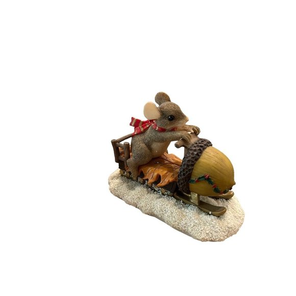 Fitz and Floyd Charming Tails - Maxines Snow Mobile Ride-Naled-Dean Griff 87/612 - Picture 2 of 10